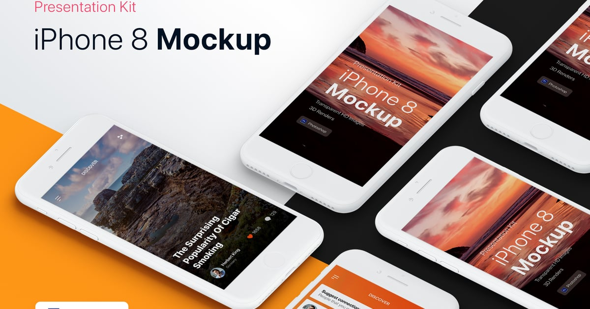 Presentation Kit - iPhone showcase Mockup（985814）-技能树